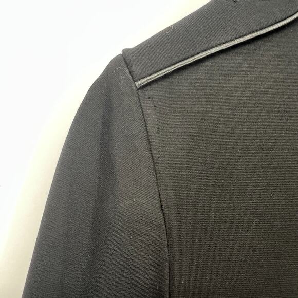 Rag & Bone Jacket Women 2 Black Military Structured Sophisticated Leather Accent - Picture 8 of 10